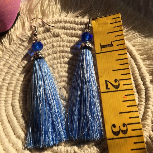 1 set Tassel Earring Handmade - Picture 3 of 7